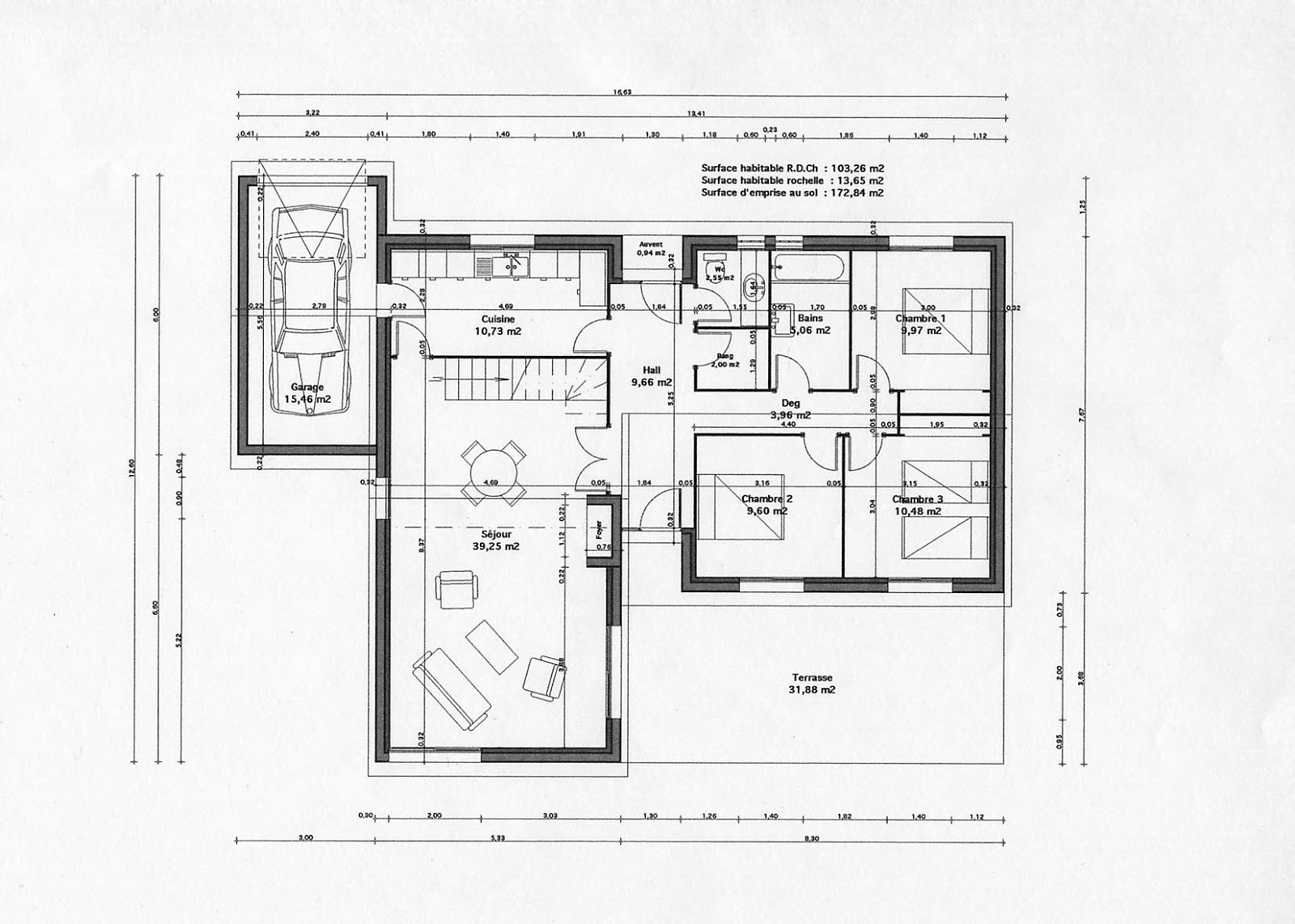 plan gratuit maison architecte contemporaine