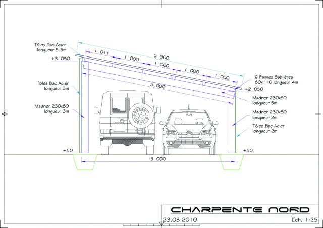 Plan Permis De Construire Garage L Impression D