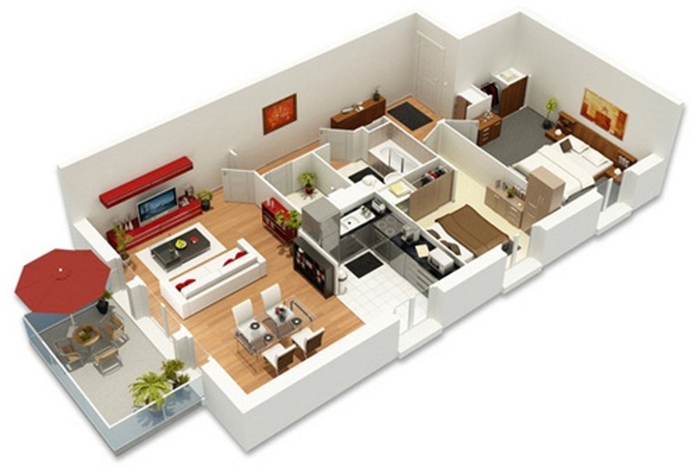 Plan  appartement  3d gratuit L impression 3D