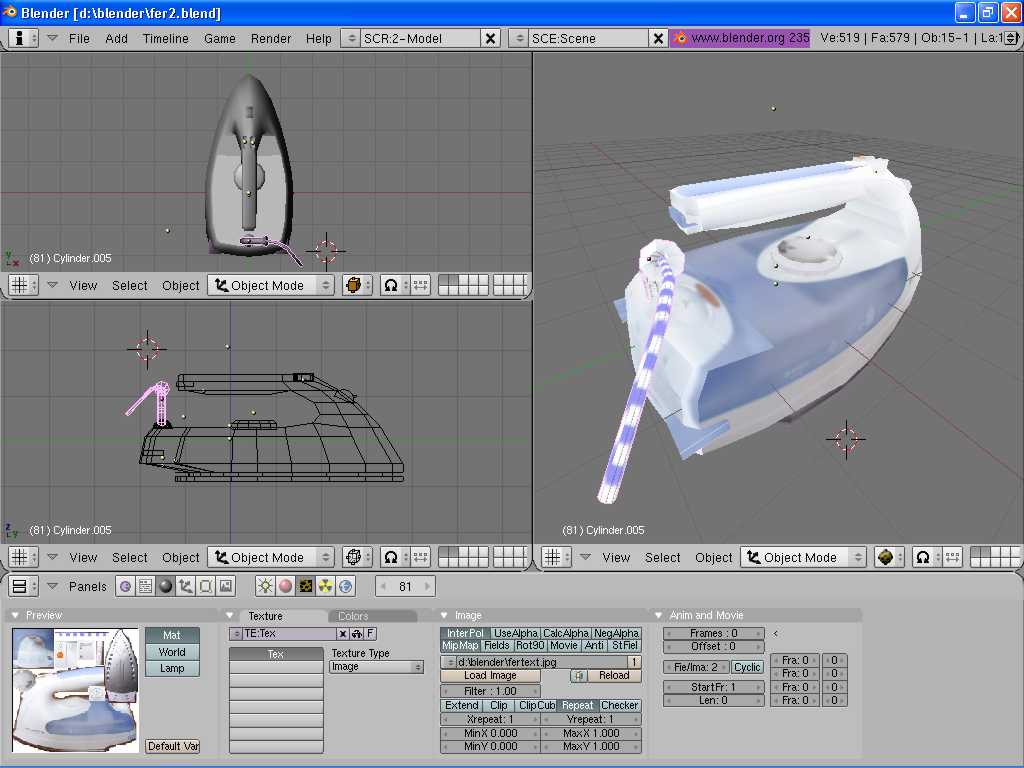 Un logiciel de creation 3d L
