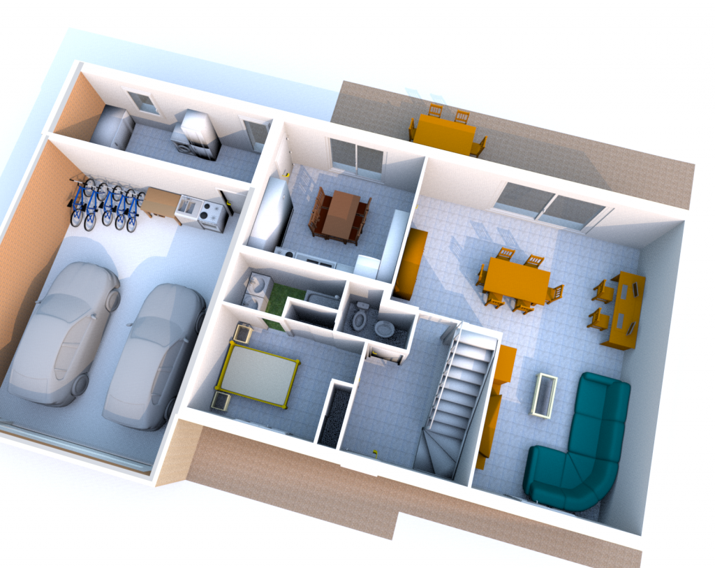 Un dessiner plan de maison en 3d gratuit - L'impression 3D