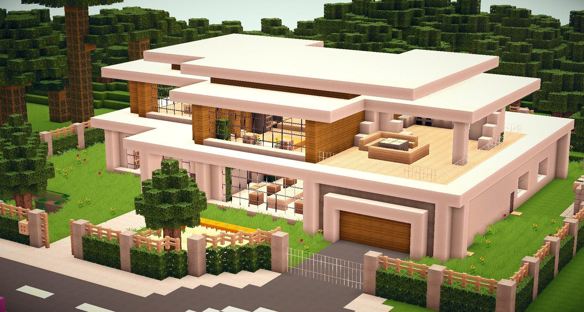 Minecraft Maison Moderne De Luxe L impression 3D Minecraft Maison Moderne De Luxe L impression 3D