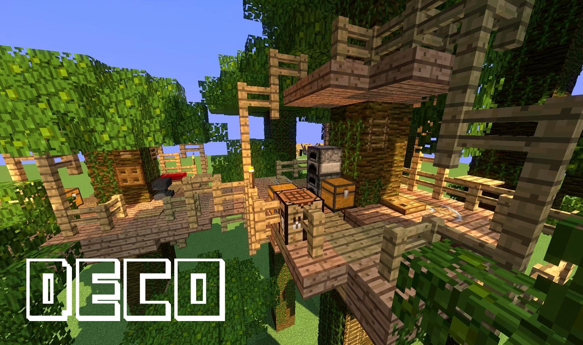 Minecraft maison dans les arbres L