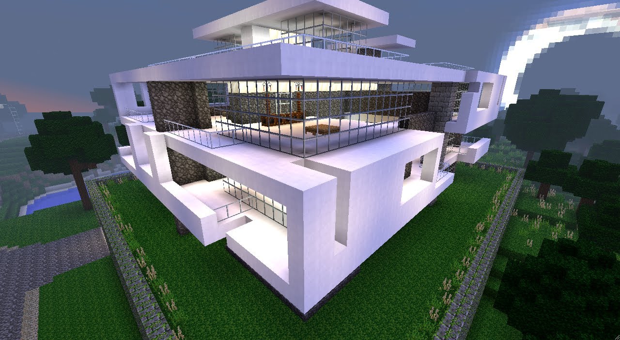 Minecraft Grande Maison De Luxe Limpression 3d