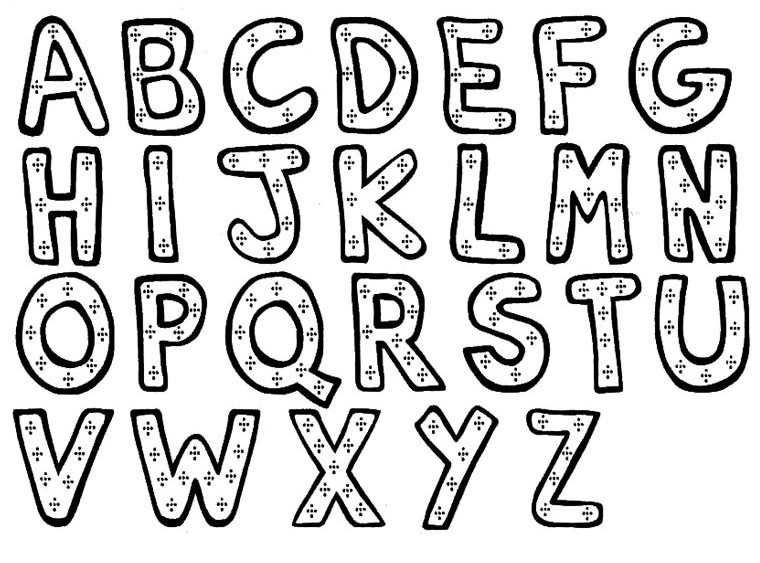Dessin Avec Des Lettres De L'alphabet Lettre de l alphabet en relief - L'impression 3D